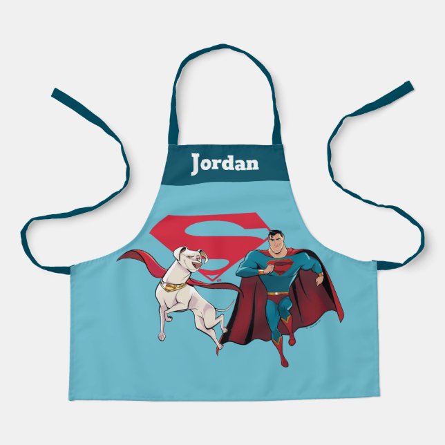 Tablier Krypto et Superman (Recto)