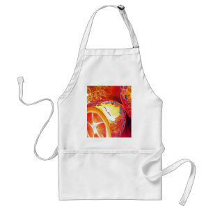 Tablier Kumquats orange citrus aquarelle fruit art