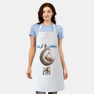 Tablier La bib comporte un "Ramadan Kareem" et un croissan