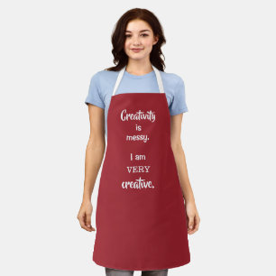 Tablier La créativité est embêtante Je suis TRÈS créative