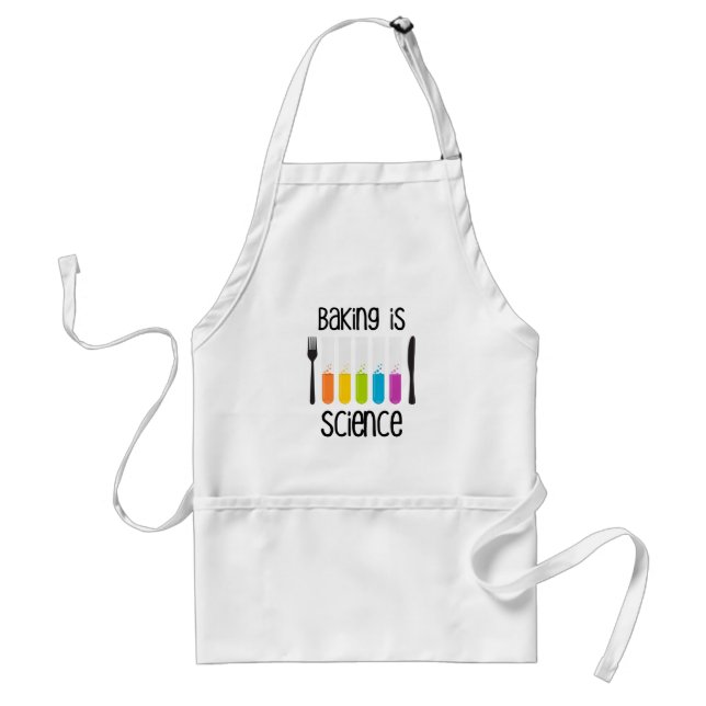 Tablier La cuisson est science // Citation de cuisson mign (Devant)