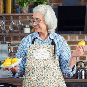 Tablier La Jefa de la Cocina   Abuela Mexicaine Florale