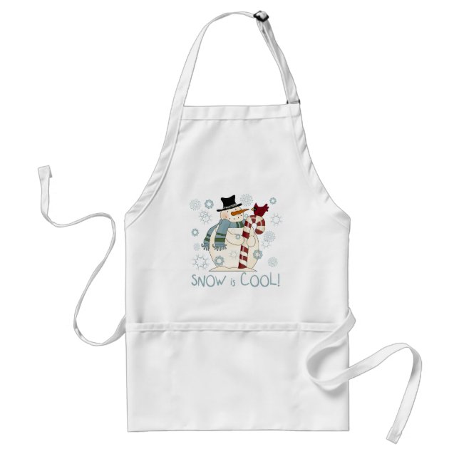 Tablier La neige est un cadeau et t-shirts de vacances Coo (Devant)