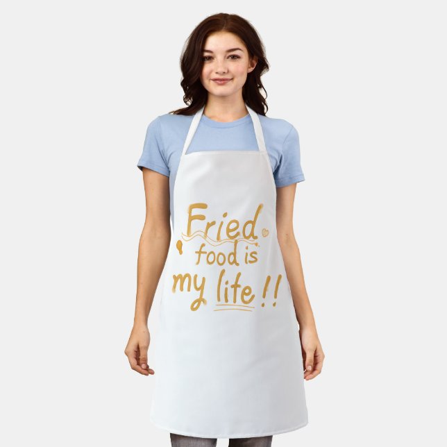 Tablier La nourriture frite est ma vie (Porté)