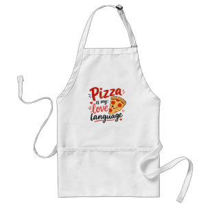 Tablier La pizza est mon langage de l'amour