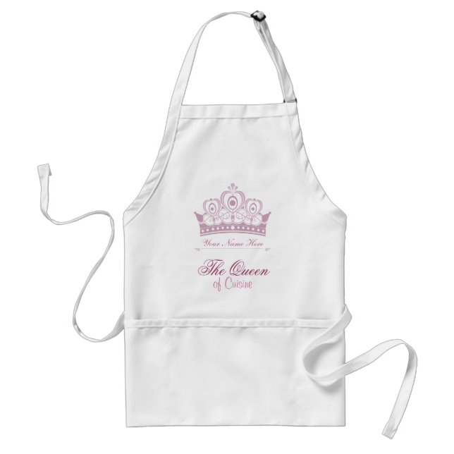 Tablier La reine de la cuisine (Devant)
