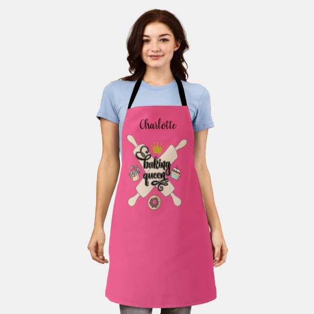 Tablier La reine en train de cuire ! (Porté)
