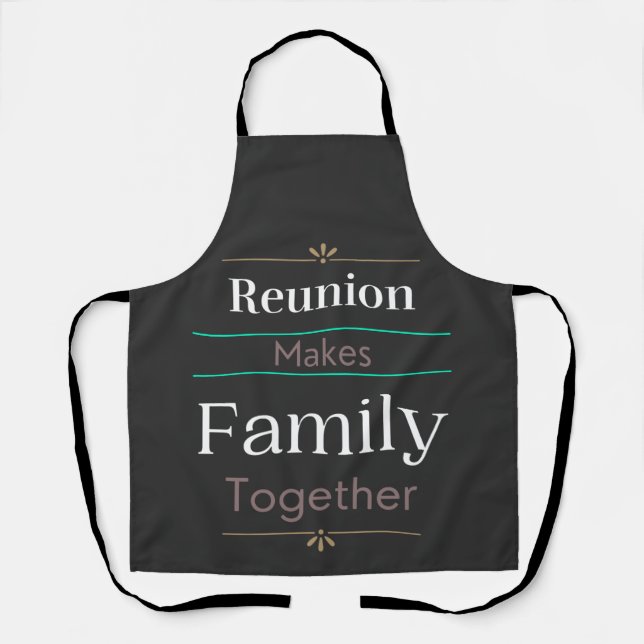 Tablier La Réunion Rassemble La Famille (Recto)