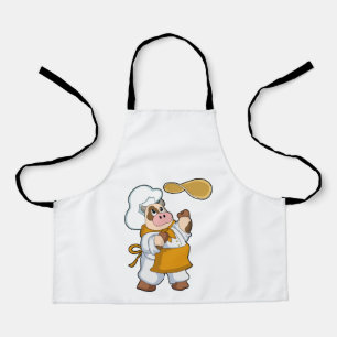 Tablier La vache fait cuire avec Dough