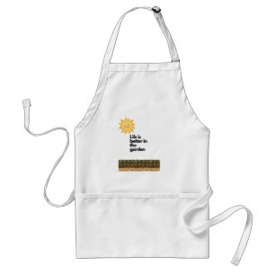 Tablier La vie en mieux dans le jardin - Apron - jardinage
