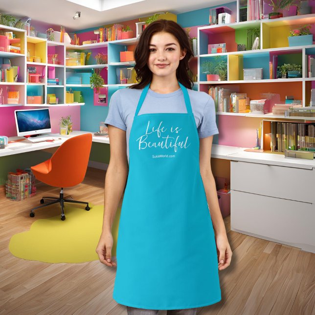 Tablier La Vie Est Belle | Marque Turquoise Business Blog (Créateur téléchargé)
