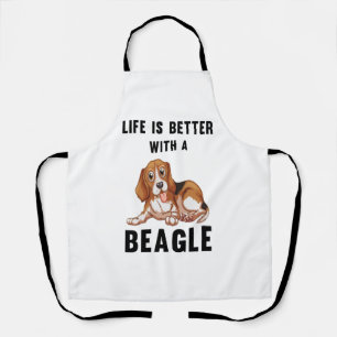 Tablier La vie est meilleure avec un Beagle
