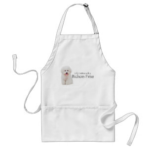 Tablier La vie est meilleure Bichon Apron
