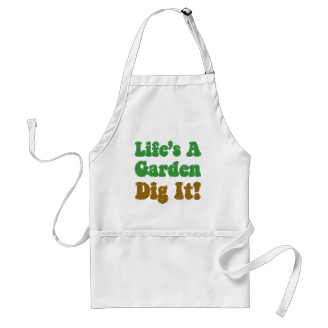 Tablier La vie est un jardin creuser Il Cool Apron (Devant)
