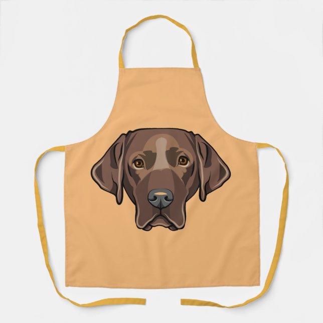Tablier Laboratoire de chocolat Labrador Retriever Chien C (Recto)