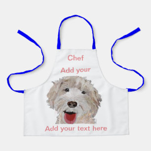 Tablier Labradoodle Chef de Cuisine (Nom Ici)