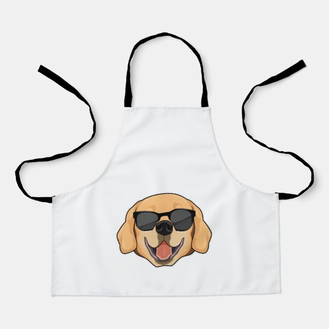 Tablier Labrador avec lunettes de soleil (Recto)