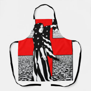 Tablier Lady Liberty WWI Poster patriotique américain 1918