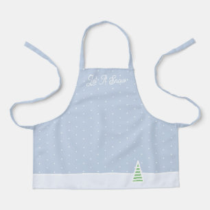 Tablier Laisser neiger un arbre d'hiver minuscule Ice Blue