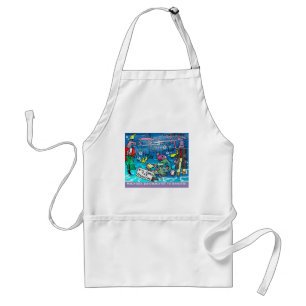 Tablier Lamantins T-shirts drôles mugs cartes etc. sur l'h