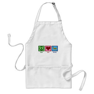 Tablier Lamas d'amour de paix