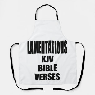 Tablier Lamentations KJV Verset de la Bible