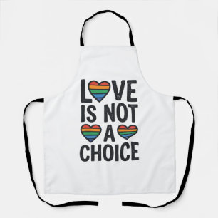 Tablier L'amour n'est pas un choix Arc-en-ciel Fierté Vint