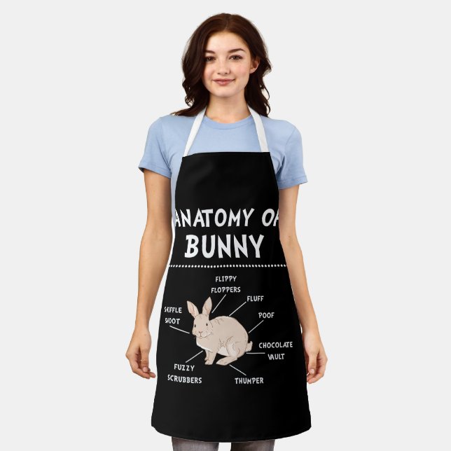 Tablier Lapin Anatomie Lapin Lover Bunny Maman (Porté)
