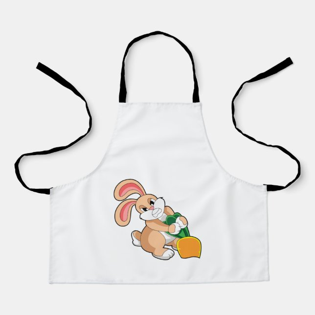 Tablier Lapin avec carotte (Recto)