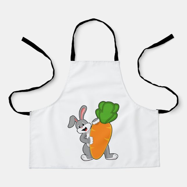 Tablier Lapin avec carotte (Recto)