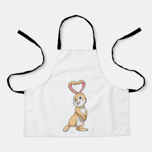 Tablier Lapin avec coeur