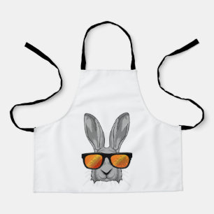 Tablier Lapin avec lunettes de soleil