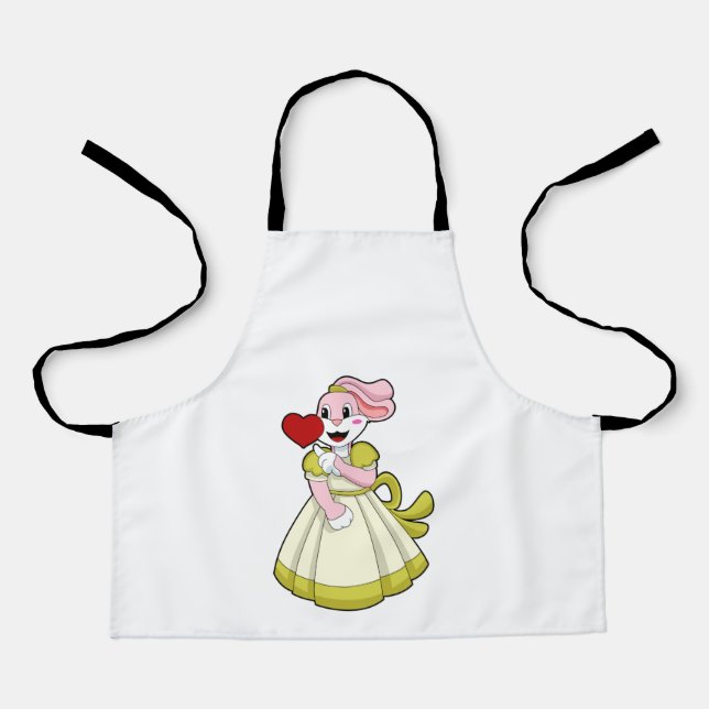 Tablier Lapin comme Mariée avec robe Mariage.PNG (Recto)