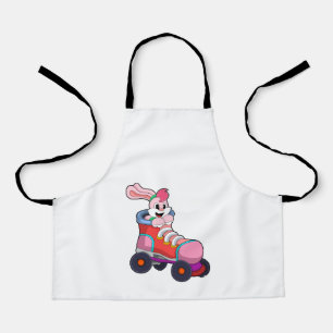 Tablier Lapin comme Patineur Inline avec Patins Inline