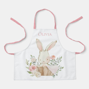 Tablier Lapin Lapin Personnalisé Porte Rose