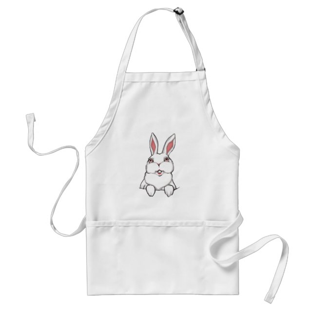 Tablier Lapin Rabbit Apron Pâques Bunny Cute BBQ Apron (Devant)