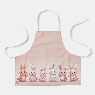Tablier lapins mignons