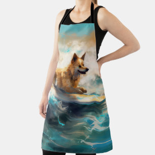 Tablier Lapphund Plage Finlandaise Plage Surf Peinture