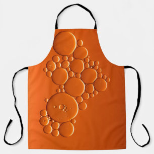 Tablier L'art des bulles orange