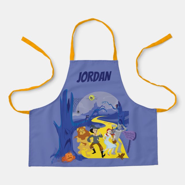 Tablier L'Assistant D'Oz™ | Forêt hantée d'Halloween (Recto)