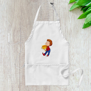 Tablier Lauréat du prix Trophée d'or de Boy Holding