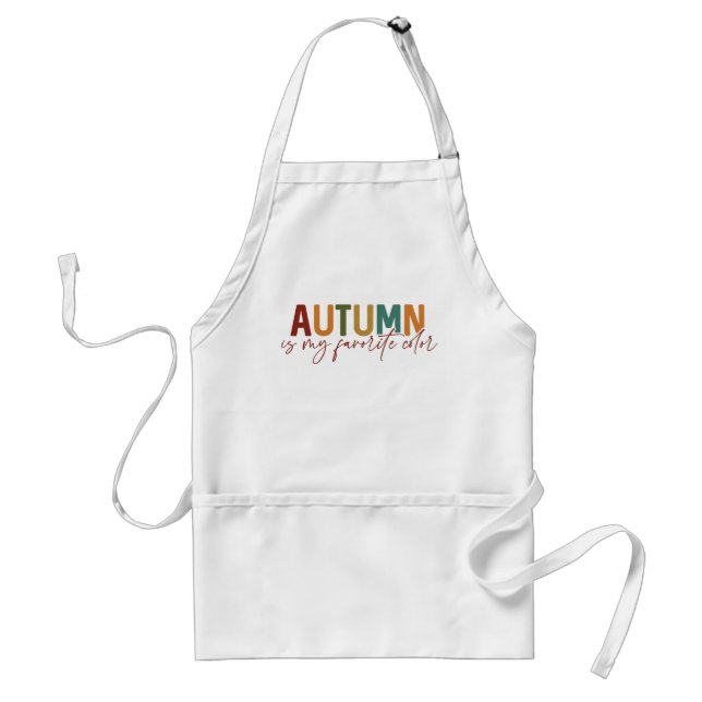 Tablier L'automne est ma couleur préférée (Devant)