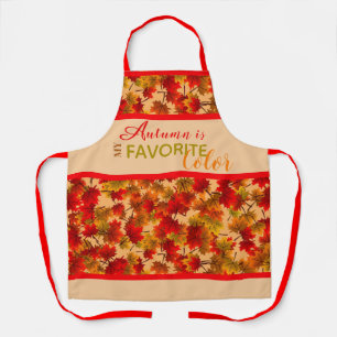 Tablier L'automne est ma couleur préférée   Feuilles de l'