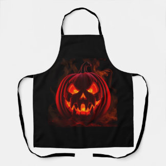 Tablier Lava Glow Pumpkin Halloween Apron