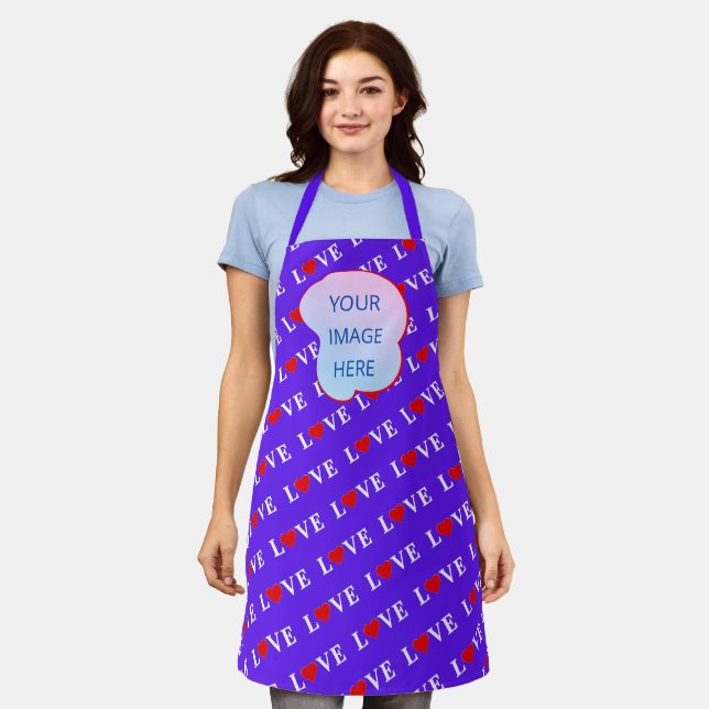 Tablier Lavender LOVE Modern Chic (Porté)