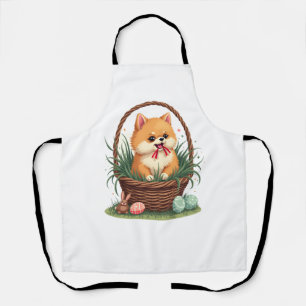 Tablier Le bazar de Pâques de Gomi Chien de Pâques vintage