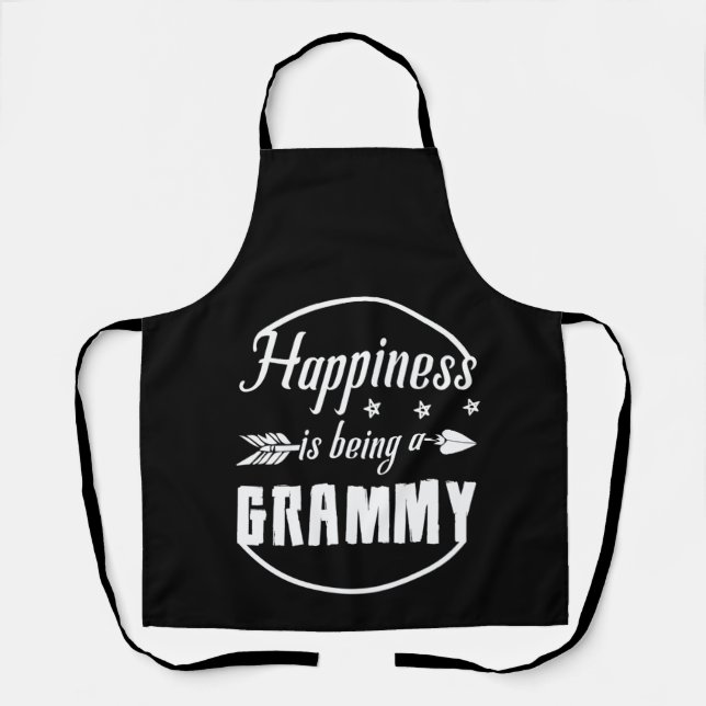 Tablier Le Bonheur Est D'Être Un Grammy Cute Grammy (Recto)