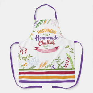 Tablier Le bonheur est fait maison Challah Floral & Stripe