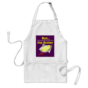 Tablier Le bout de beurre mais moins a répandu le beurre