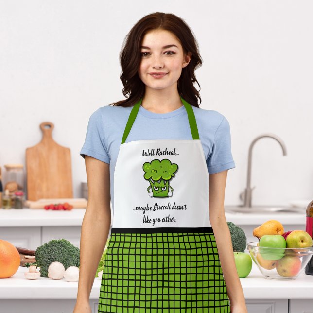 Tablier Le Brocoli Ne Vous Aime Pas Non Plus Personnalisé (Créateur téléchargé)